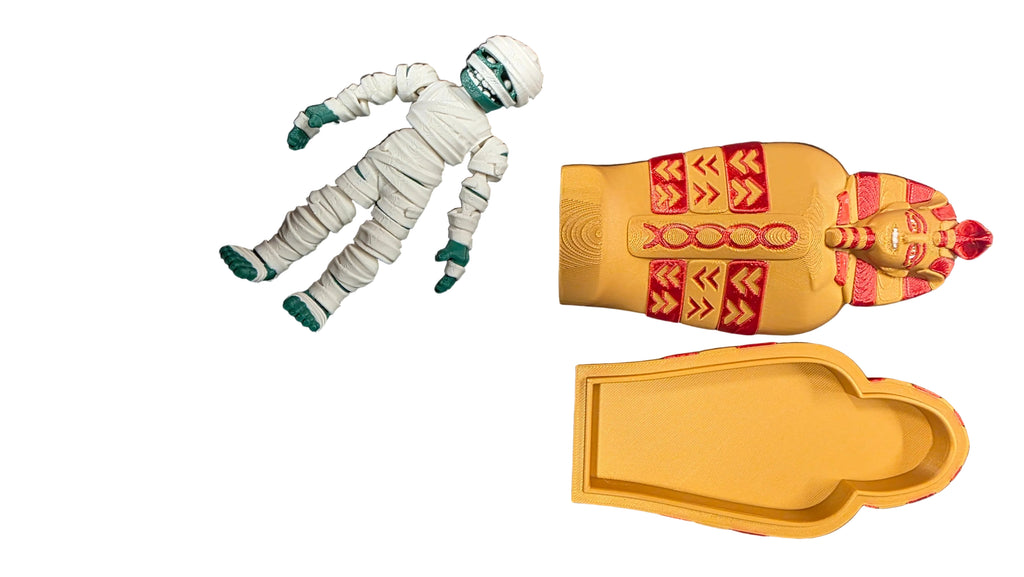 Articulated Mummy and Sarcophagus