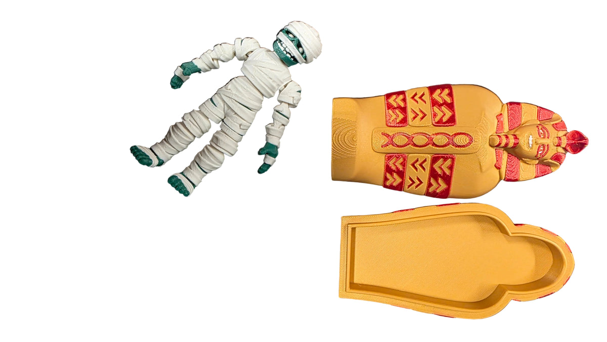 Articulated Mummy and Sarcophagus