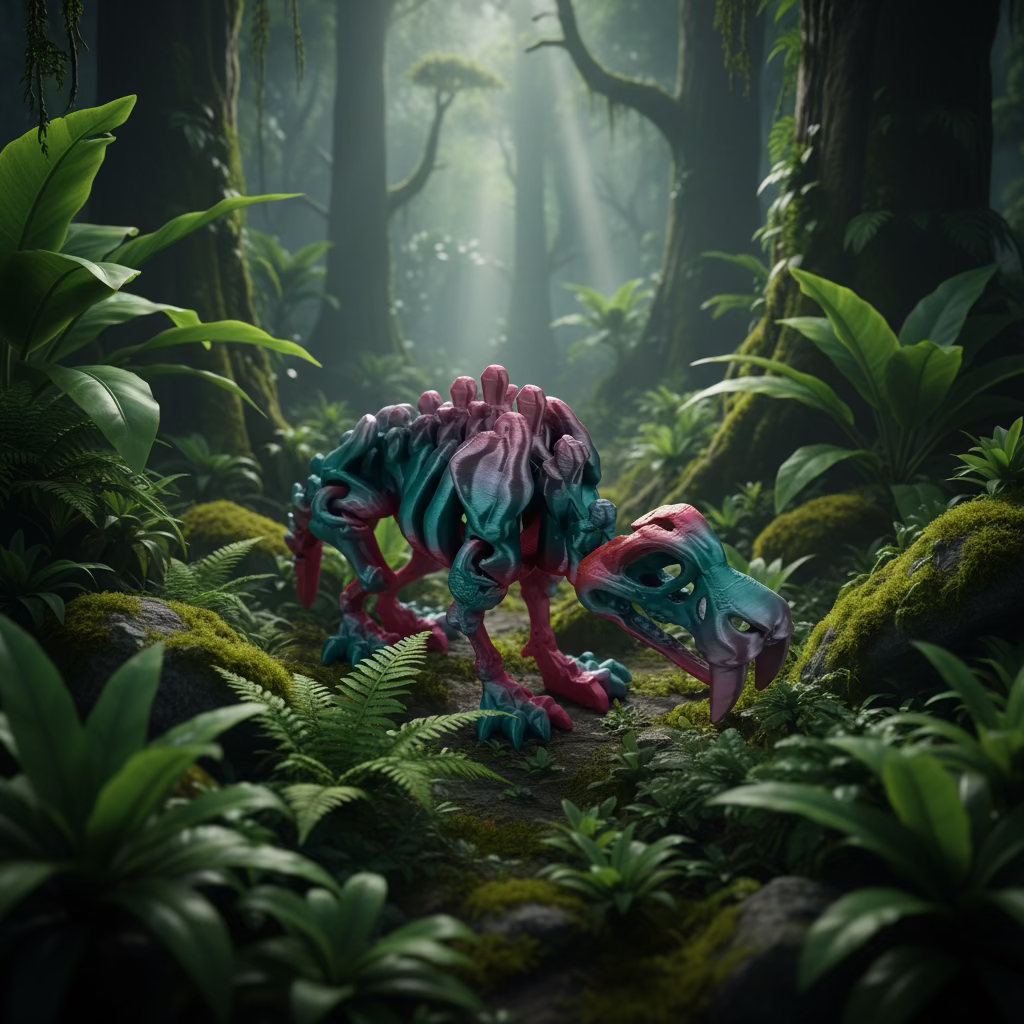 Articulated Skeleton Saber Tooth Tiger