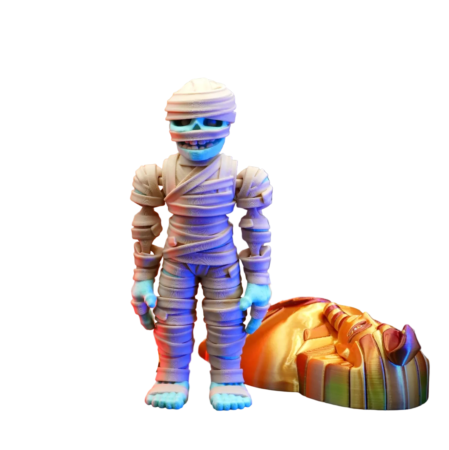Articulated Mummy and Sarcophagus