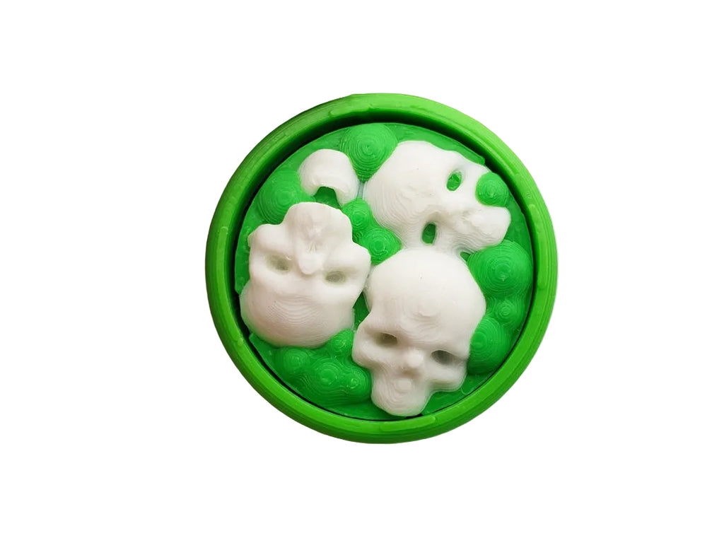 Toxic Tapper Clicker & Keychain | Radioactive Waste Barrel Desk To